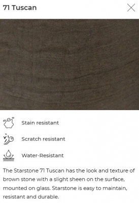 TUSCAN GLASS TOP 