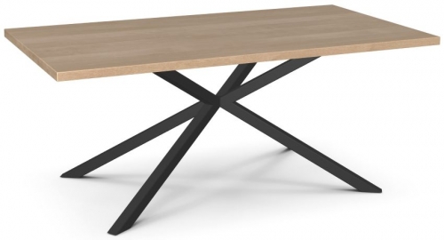 Table Base by Amisco with Solid Birch Custom Top