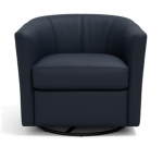 Odessa Swival Leather Chair from Italy  